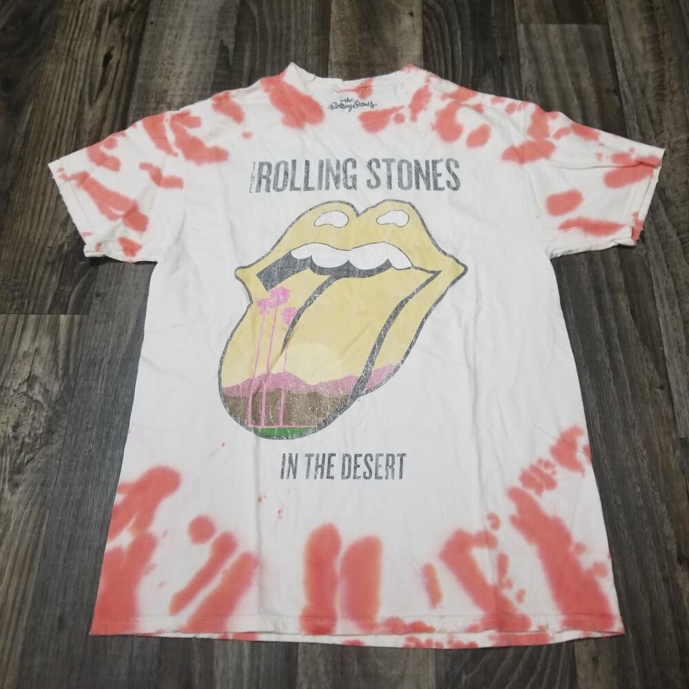 Rolling Stones In The Desert Official Size Small T-SHIRT Tie Dye‎ Rock Music